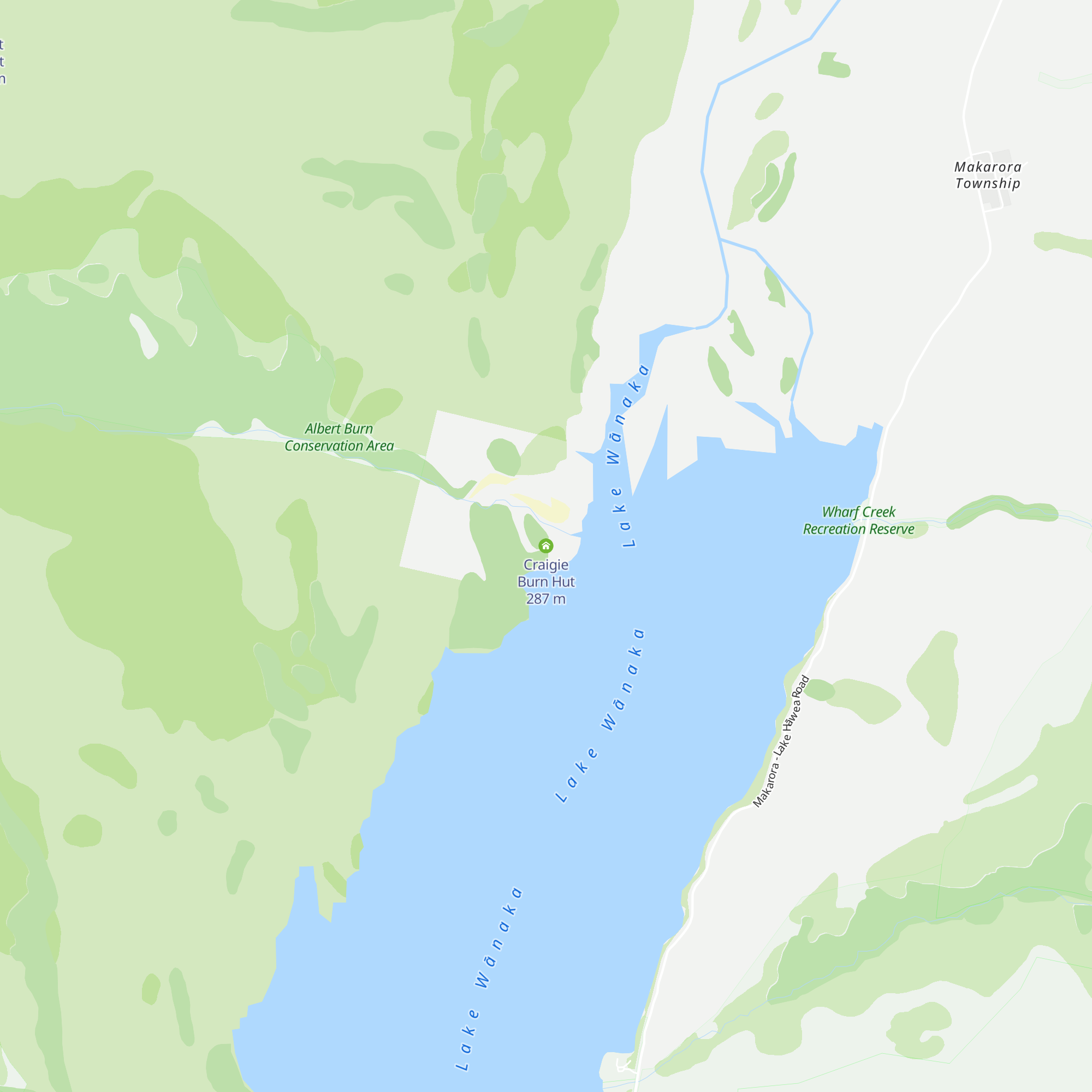 Craigie Burn Hut map