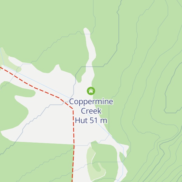 Map of Coppermine Creek Hut