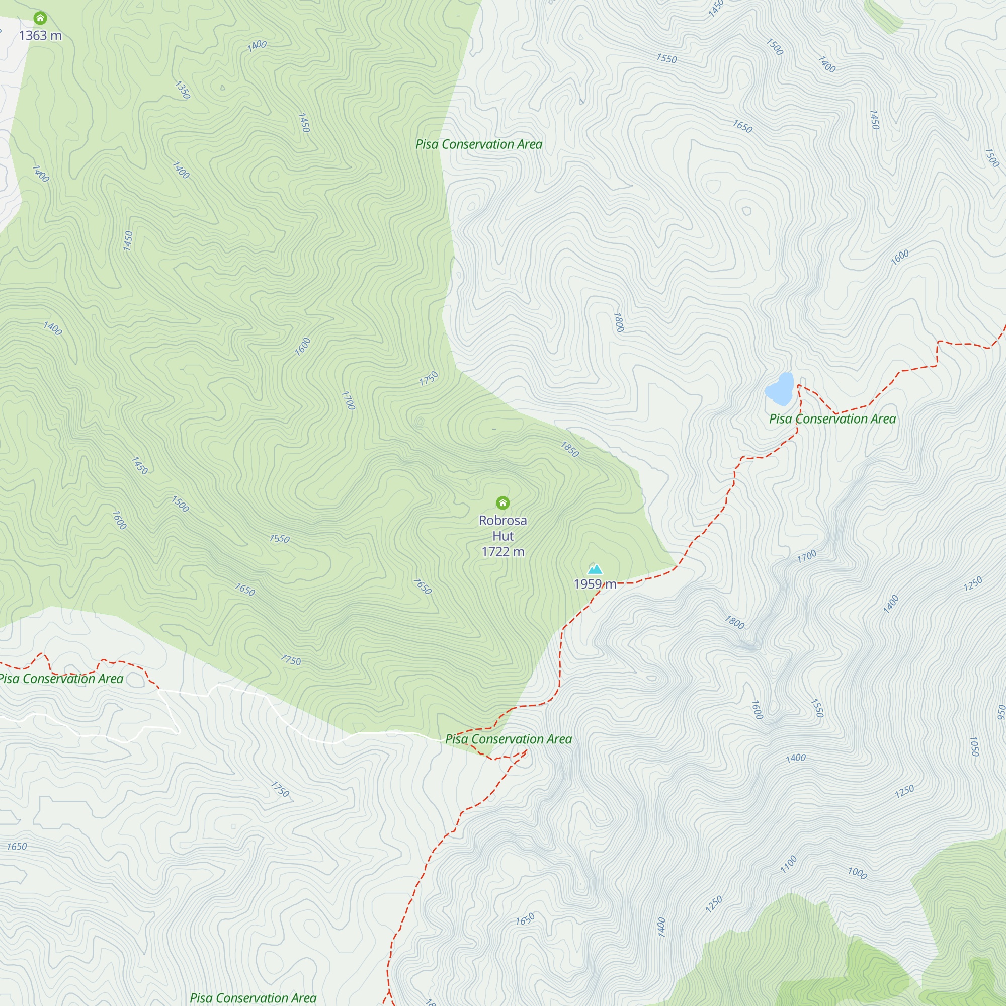 Robrosa Hut map