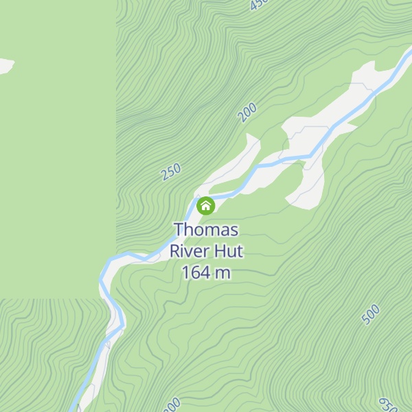 Map of Thomas River Hut