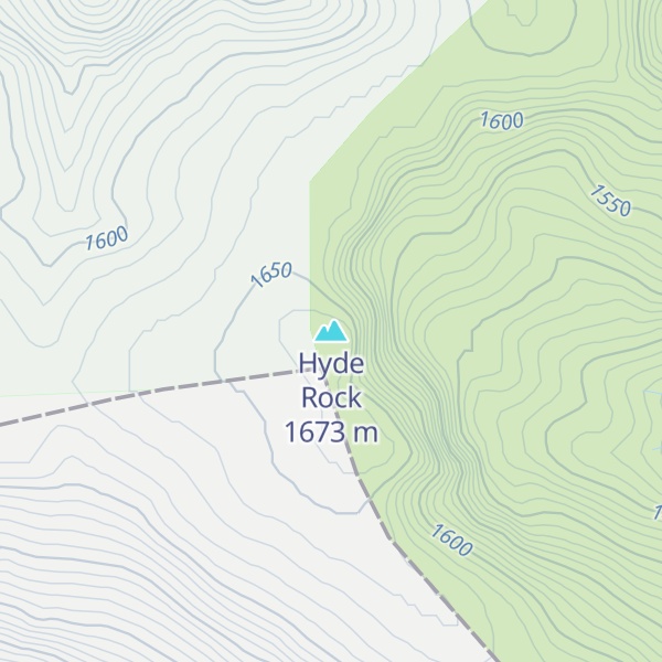 Map of Hyde Rock
