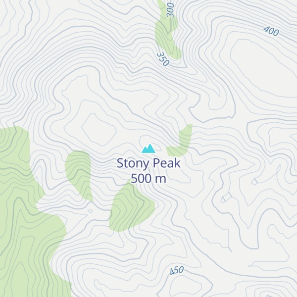 Map of Stony Peak