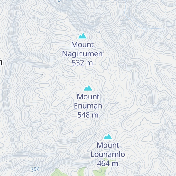 Map of Mount Enuman