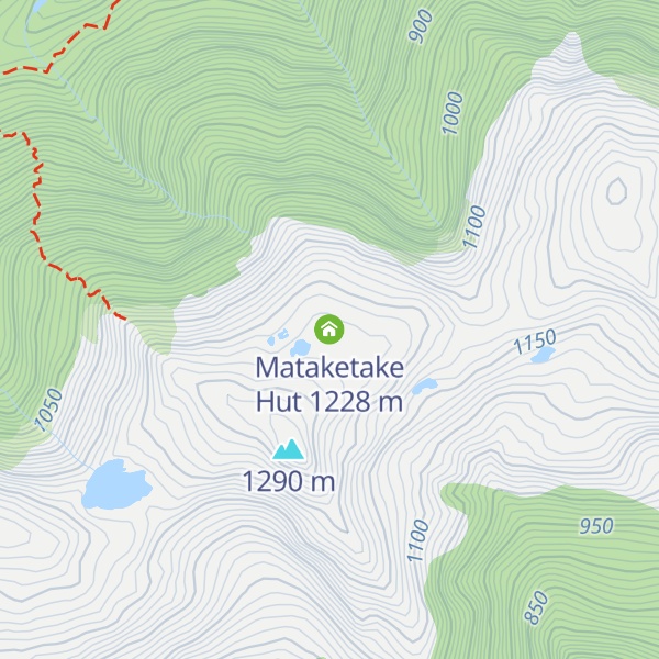 Map of Mataketake Hut