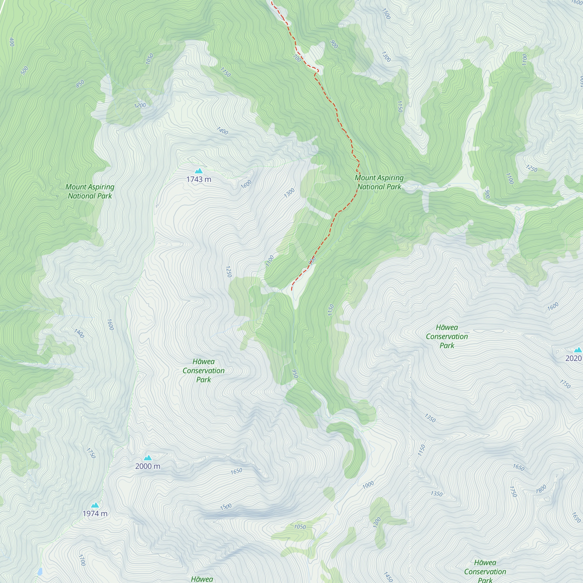 Cameron Hut map