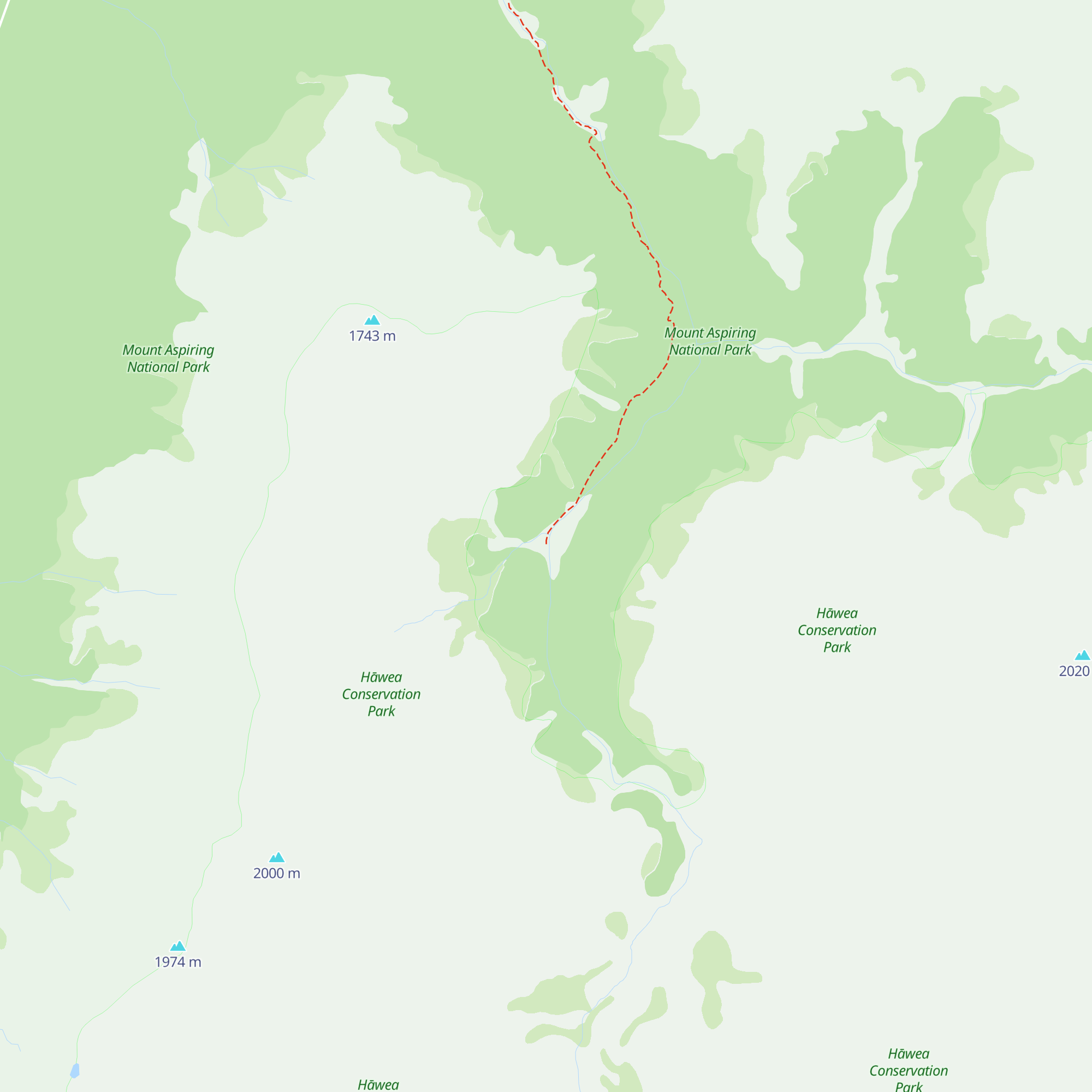 Cameron Hut map