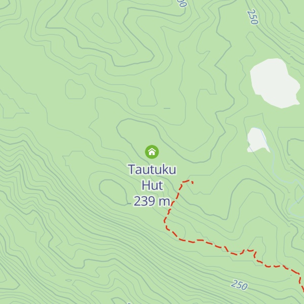 Map of Tautuku Hut
