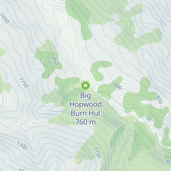 Map of Big Hopwood Burn Hut