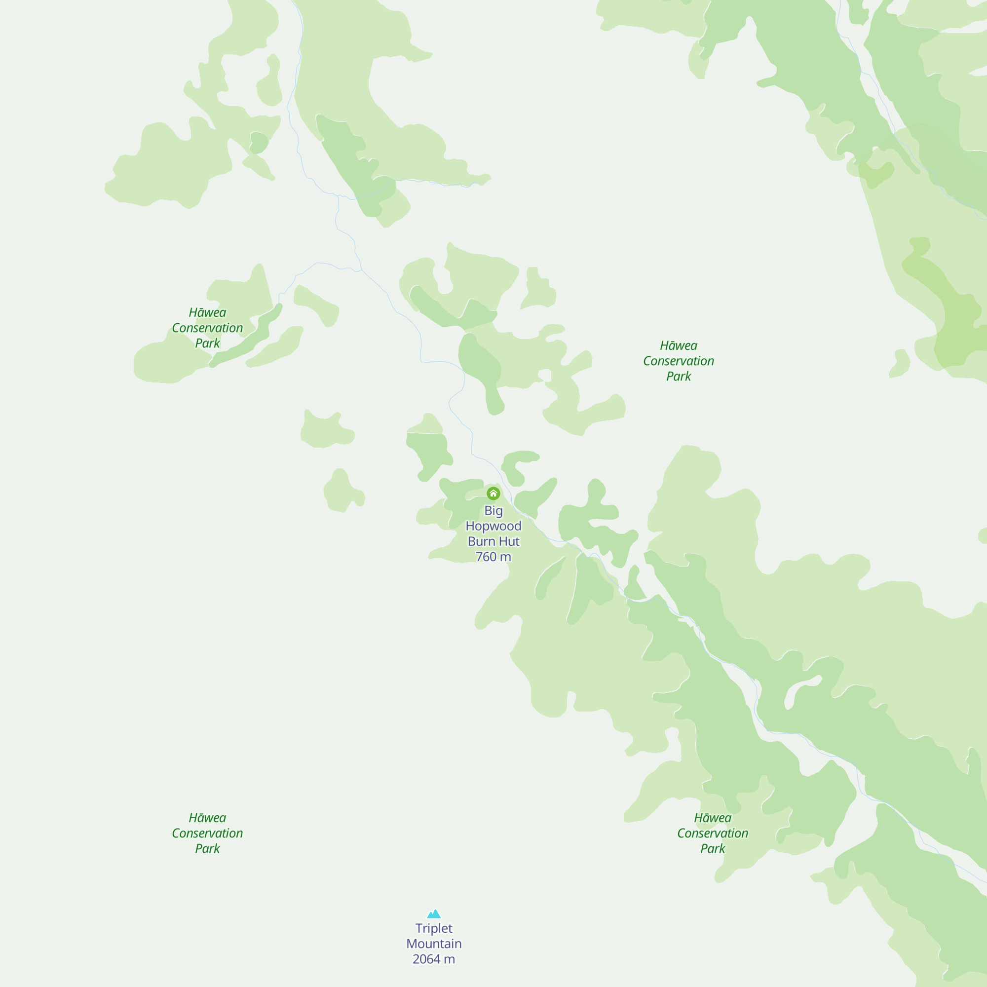 Big Hopwood Burn Hut map