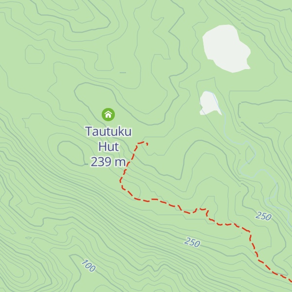 Map of Tautuku Hut