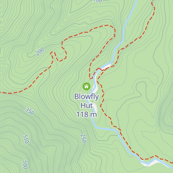 Map of Blowfly Hut