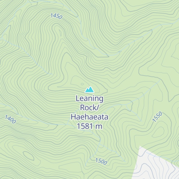 Map of Leaning Rock/Haehaeata