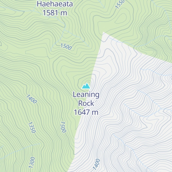 Map of Leaning Rock
