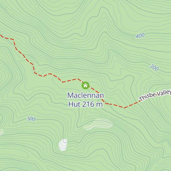 Map of Maclennan Hut
