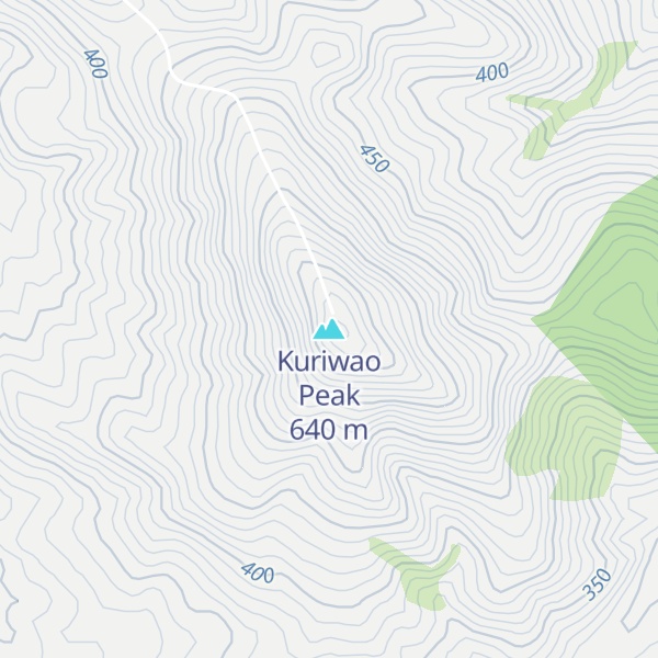 Map of Kuriwao Peak