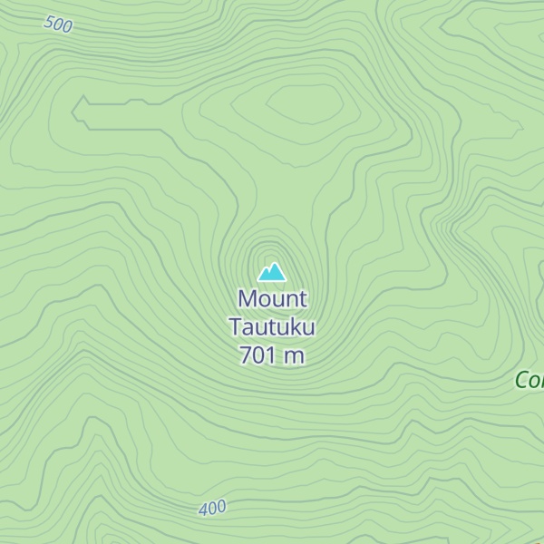 Map of Mount Tautuku