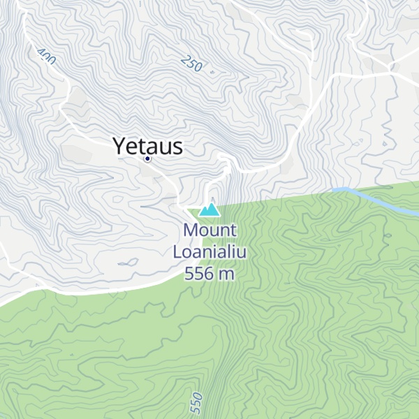 Map of Mount Loanialiu