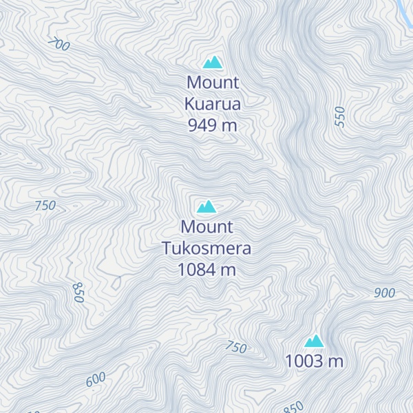 Map of Mount Tukosmera