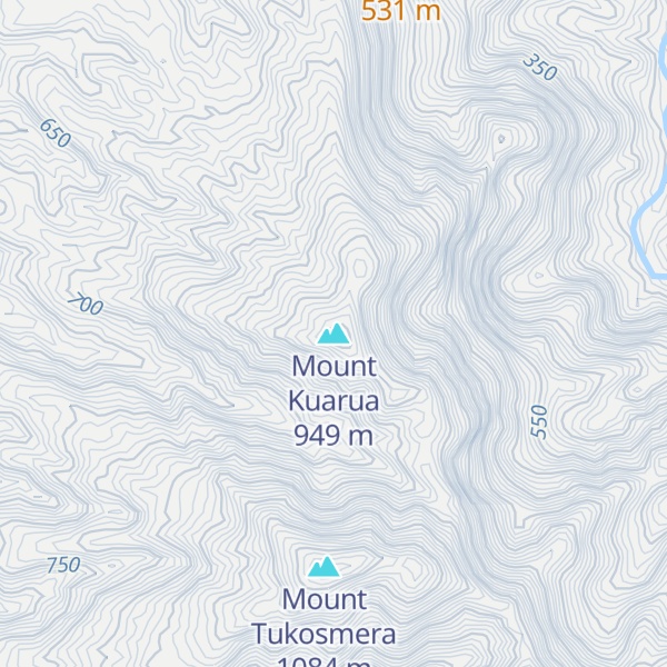 Map of Mount Kuarua