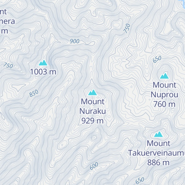 Map of Mount Nuraku