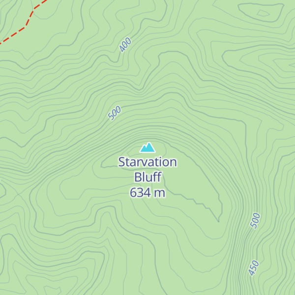 Map of Starvation Bluff