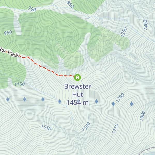 Map of Brewster Hut