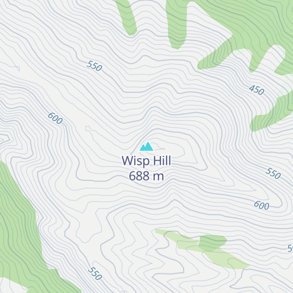 Map of Wisp Hill