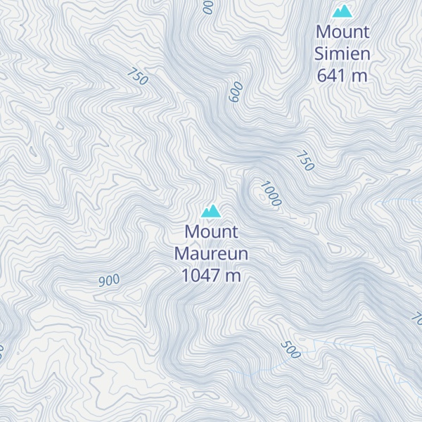 Map of Mount Maureun