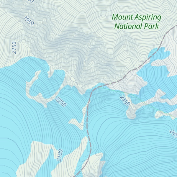 Map of Mount Brewster