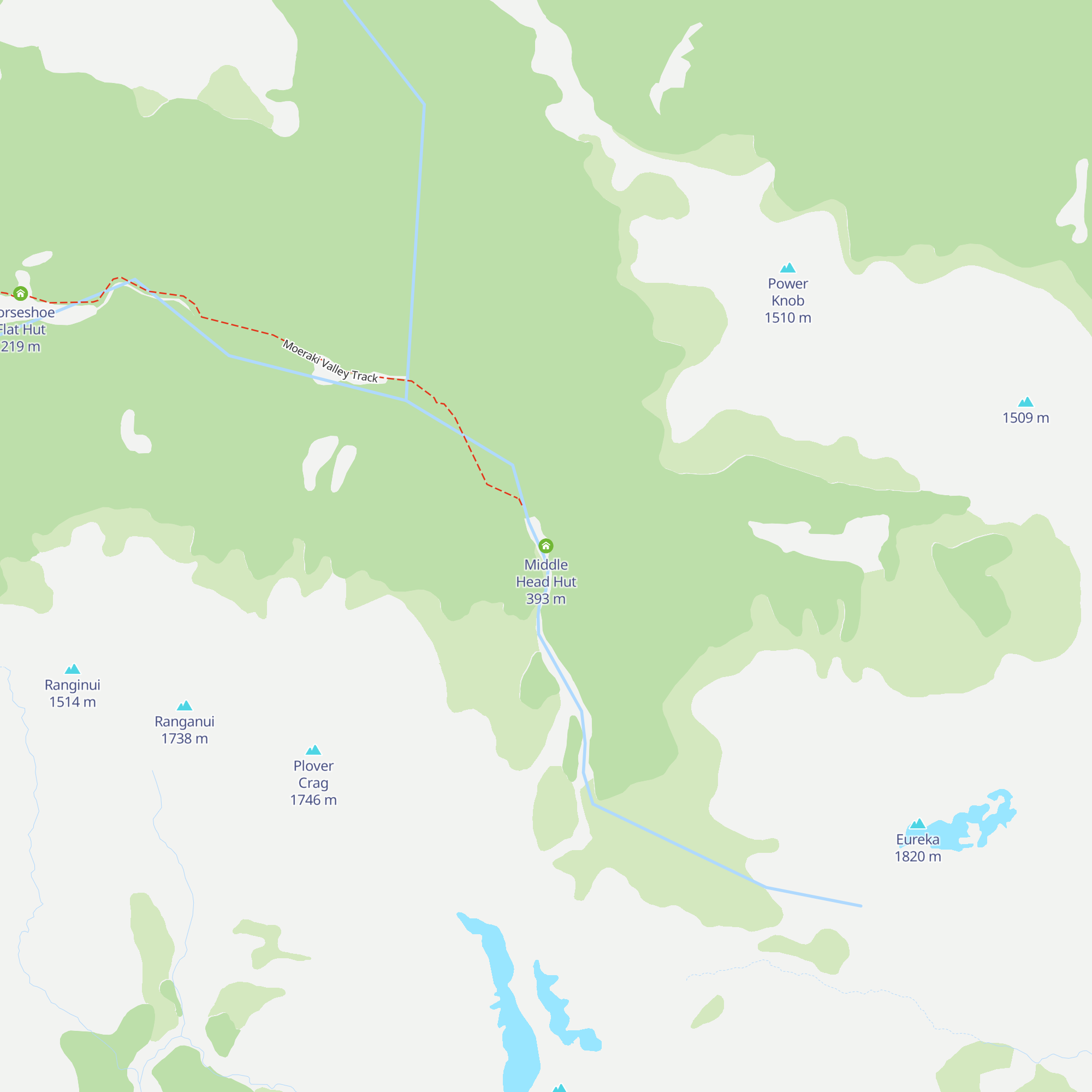 Middle Head Hut map