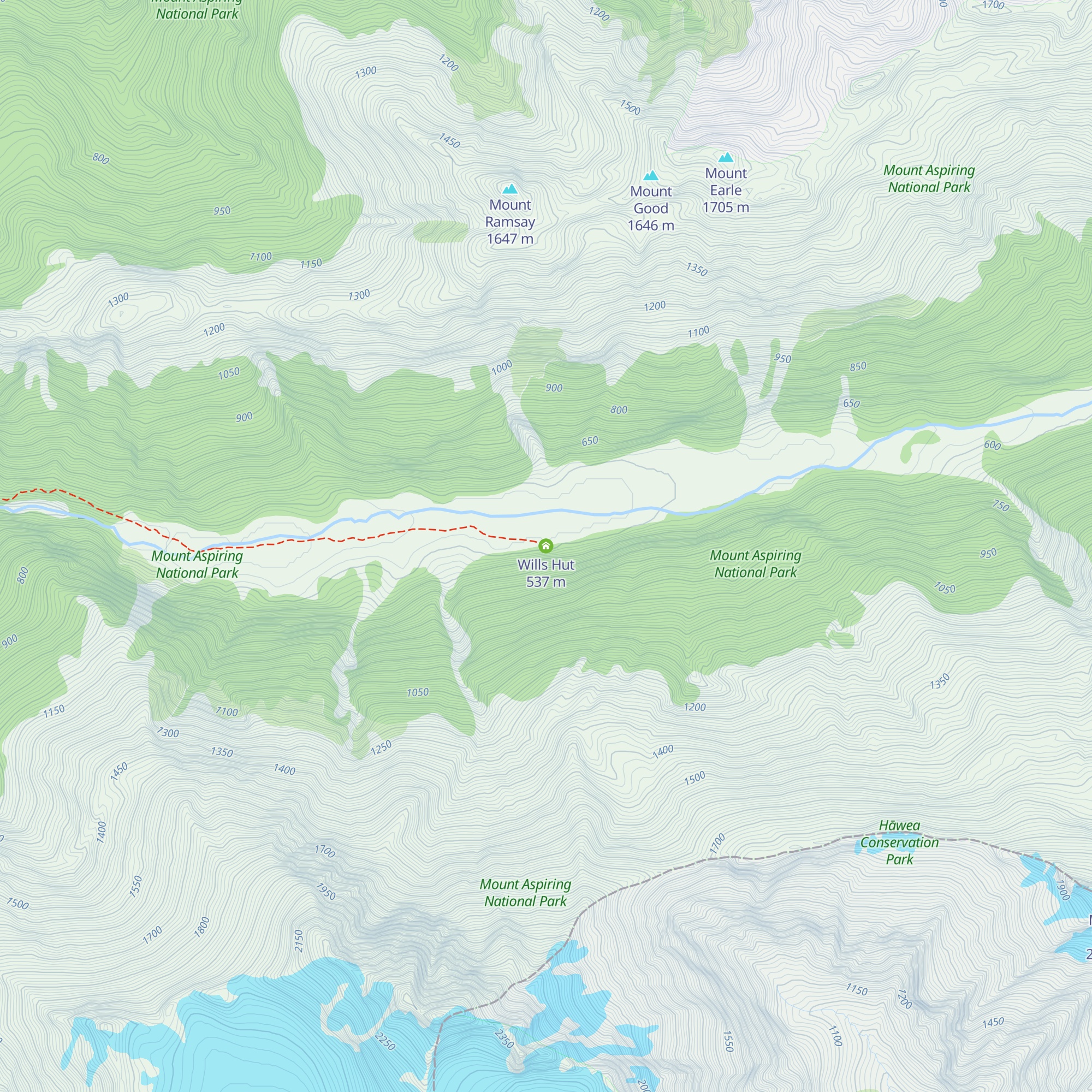 Wills Hut map