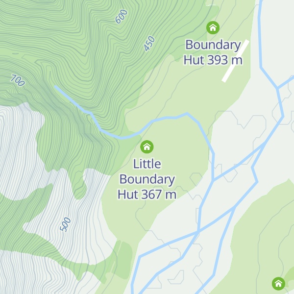 Map of Little Boundary Hut