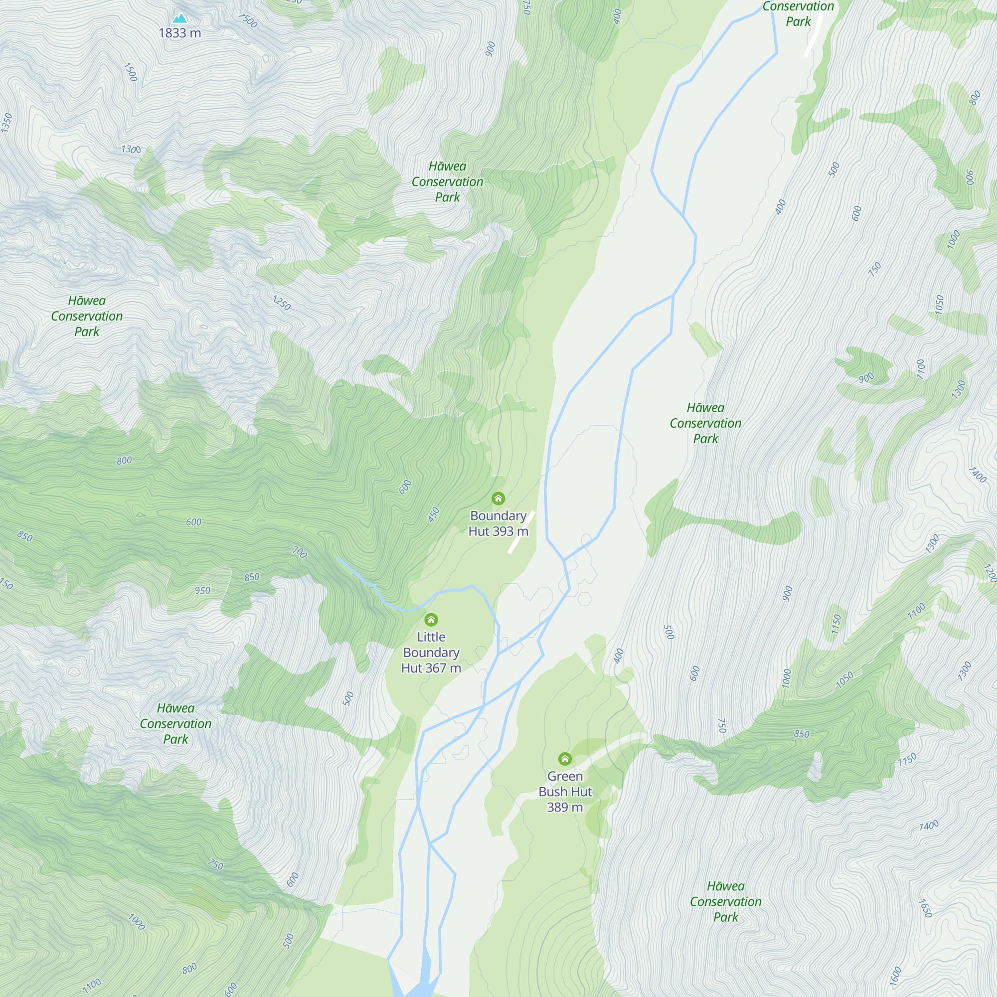 Boundary Hut map