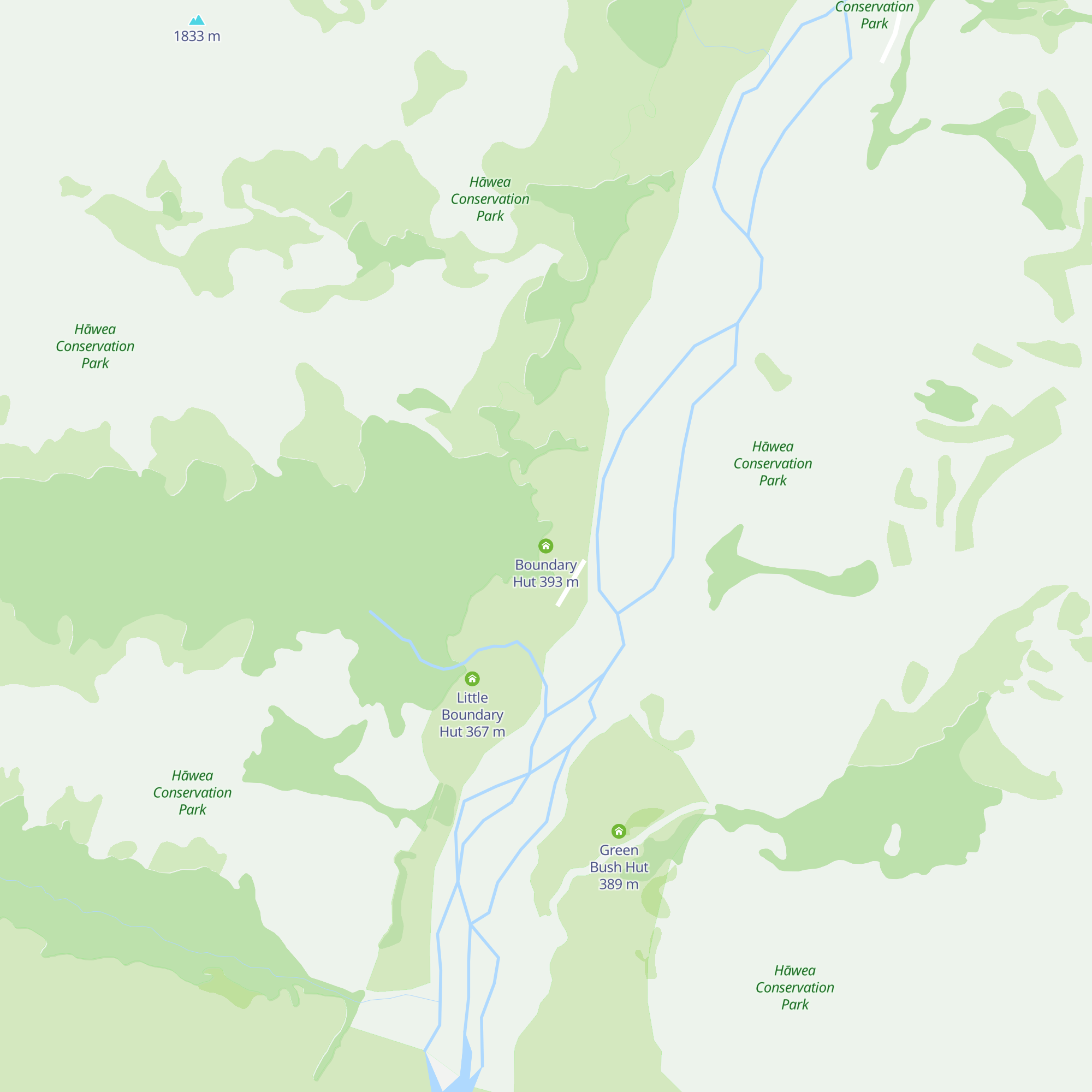 Boundary Hut map