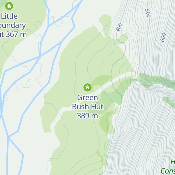 Map of Green Bush Hut