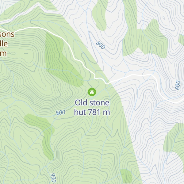 Map of Old stone hut