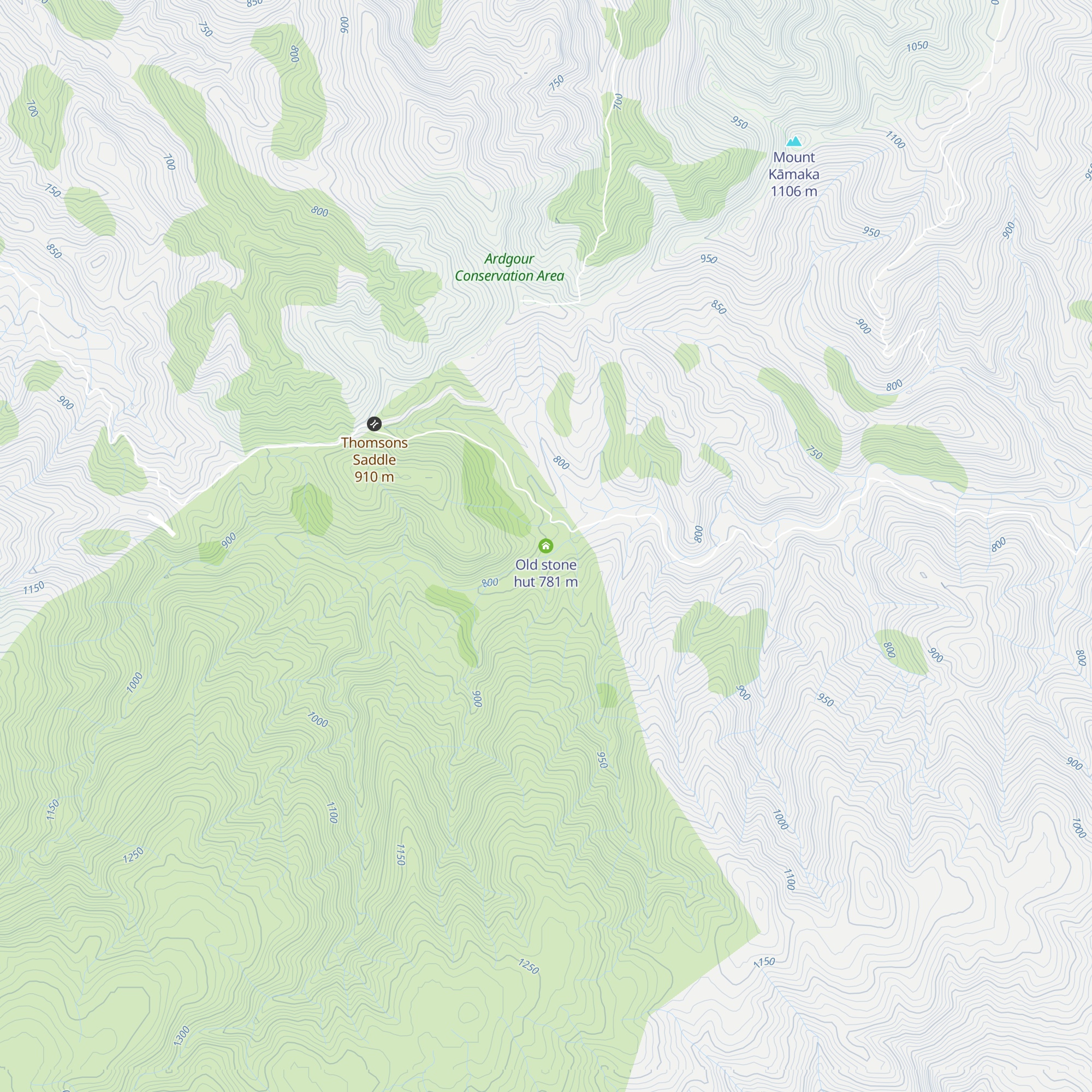 Old stone hut map