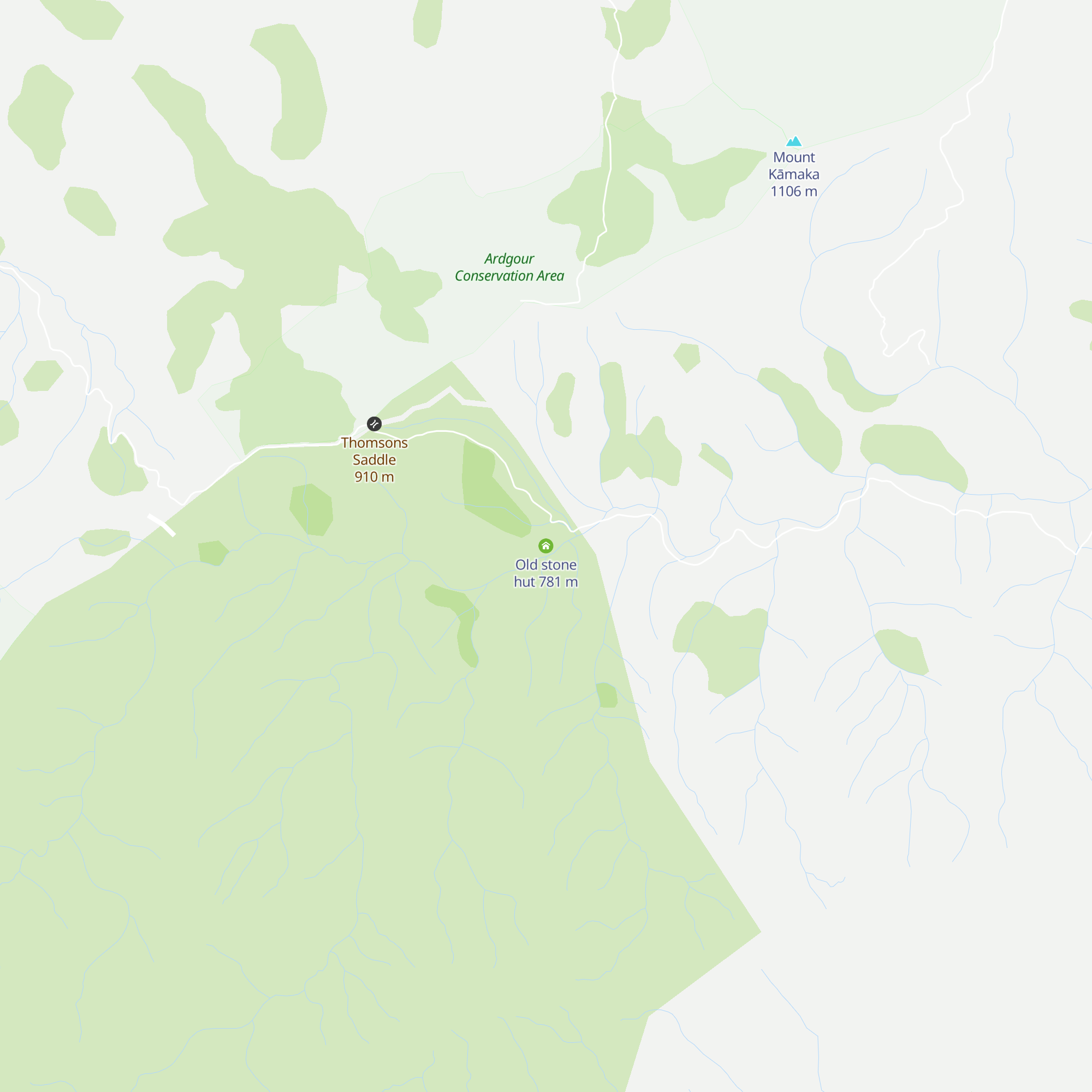 Old stone hut map