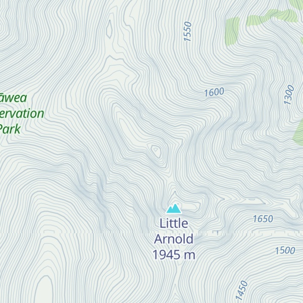 Map of Mount Arnold