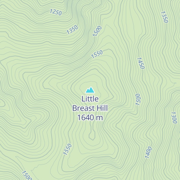 Map of Little Breast Hill