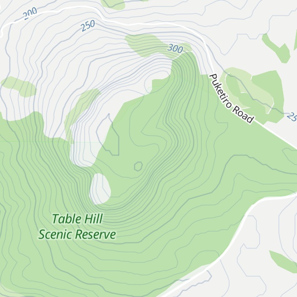 Map of Table Hill