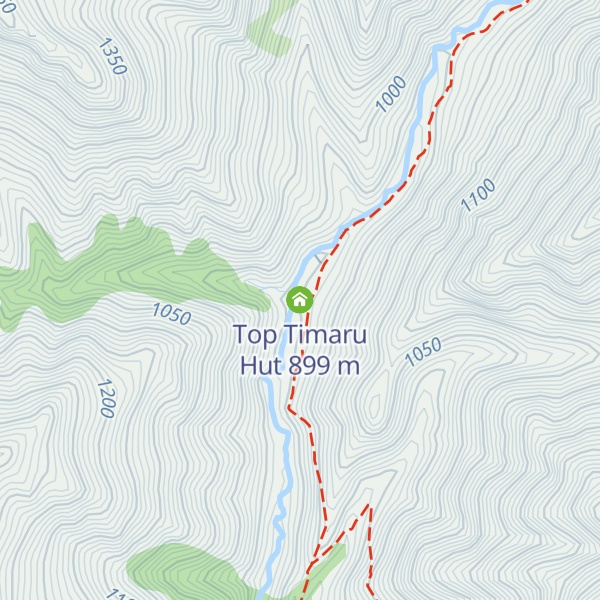 Map of Top Timaru Hut