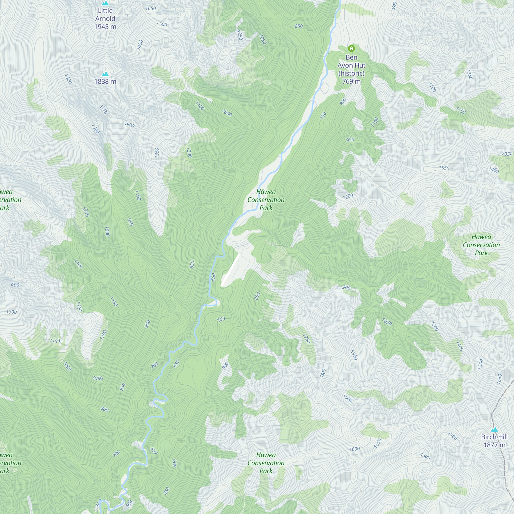 Cotters Hut map