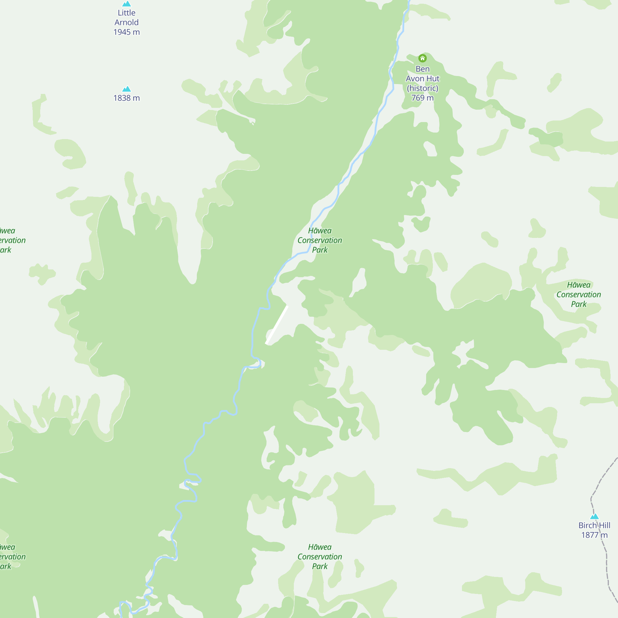 Cotters Hut map