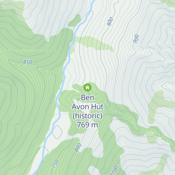 Map of Ben Avon Hut (historic)