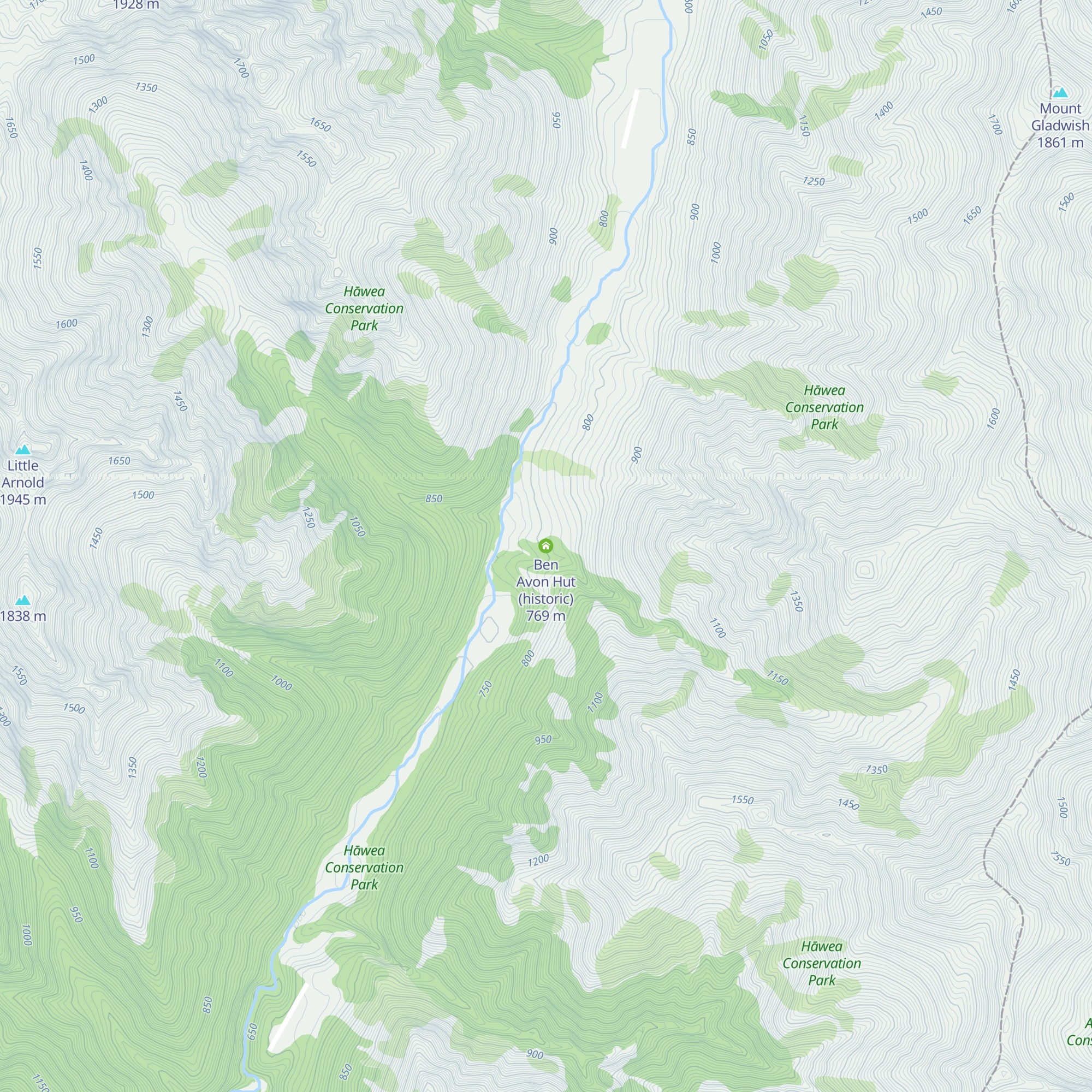 Ben Avon Hut (historic) map