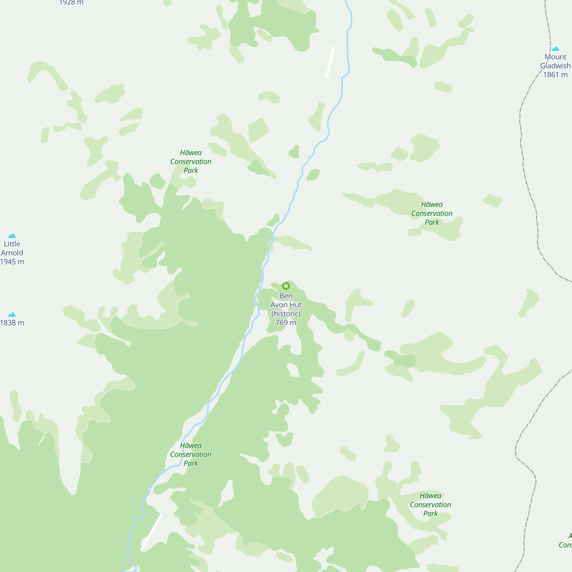 Ben Avon Hut (historic) map