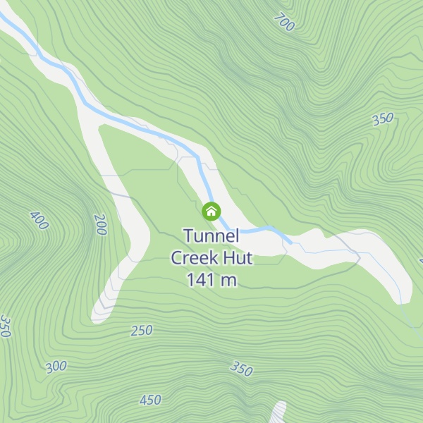 Map of Tunnel Creek Hut