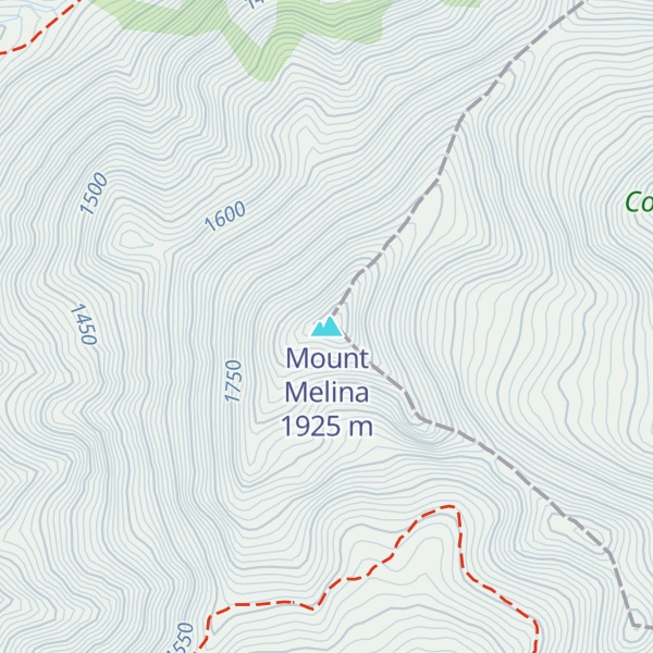 Map of Mount Melina