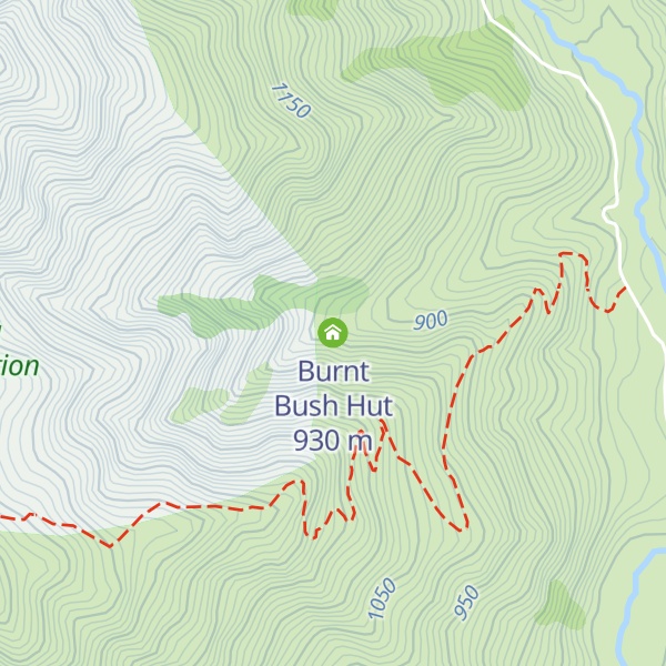 Map of Burnt Bush Hut